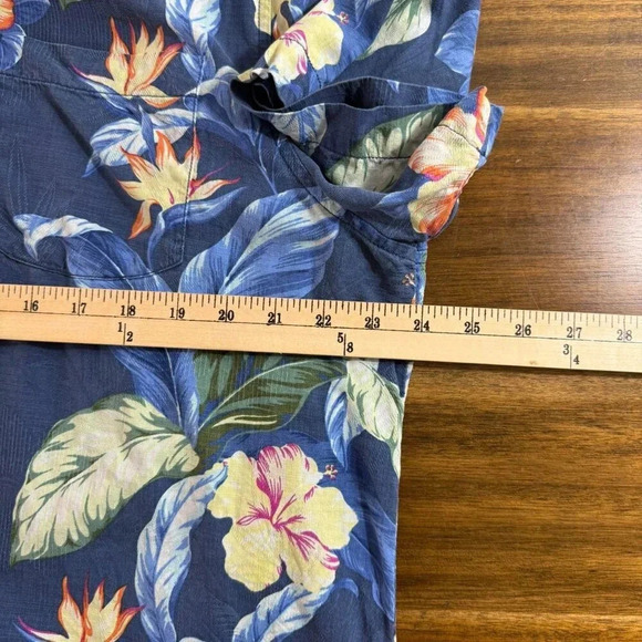 Tommy Bahama Floral Hibiscus Hawaiian Shirt Large - Picture 5 of 6